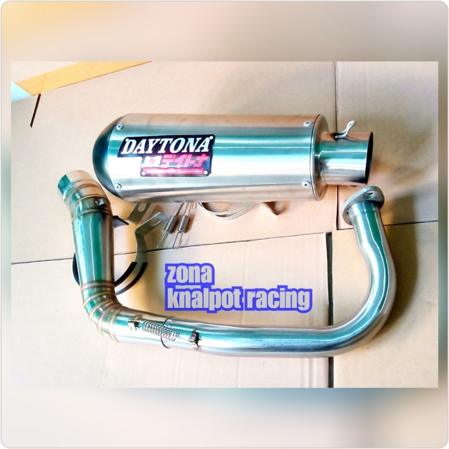 Knalpot Daytona Mio Xride Fino.knalpot daytona matic fullsystem