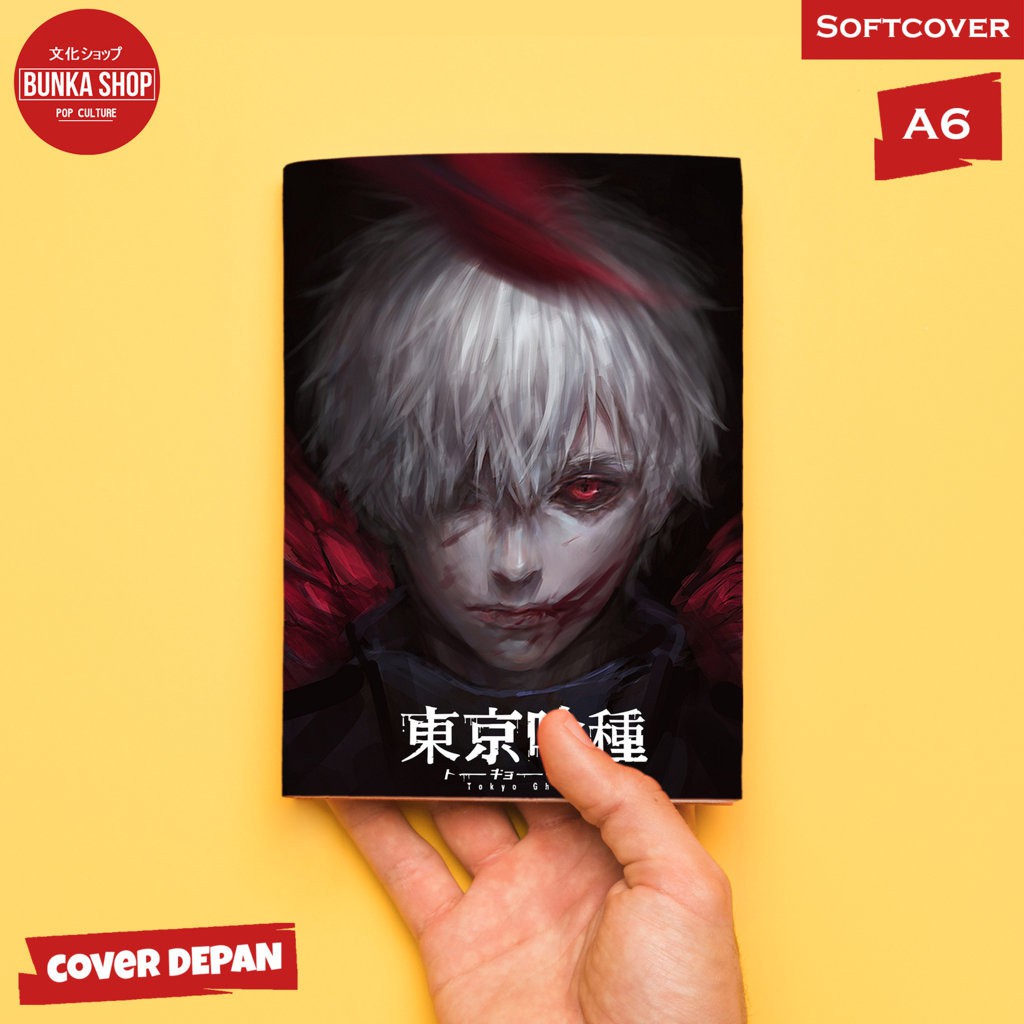 

Pocket Note Anime Tokyo Ghoul Kaneki Ken Badass Softcover A6 Buku Tulis Catatan Murah