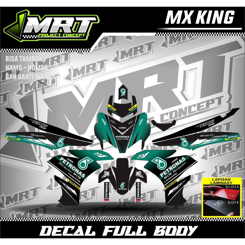 MX KING 150 Sticker, Decal sticker motor MX KING 150 Full Body COD