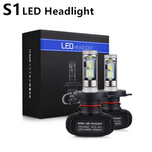 2Pcs【In stock】S1 LED Car Headlight H1 H3 H4 H11 H8 H7 9005 9006 Bulbs Auto Headlamp