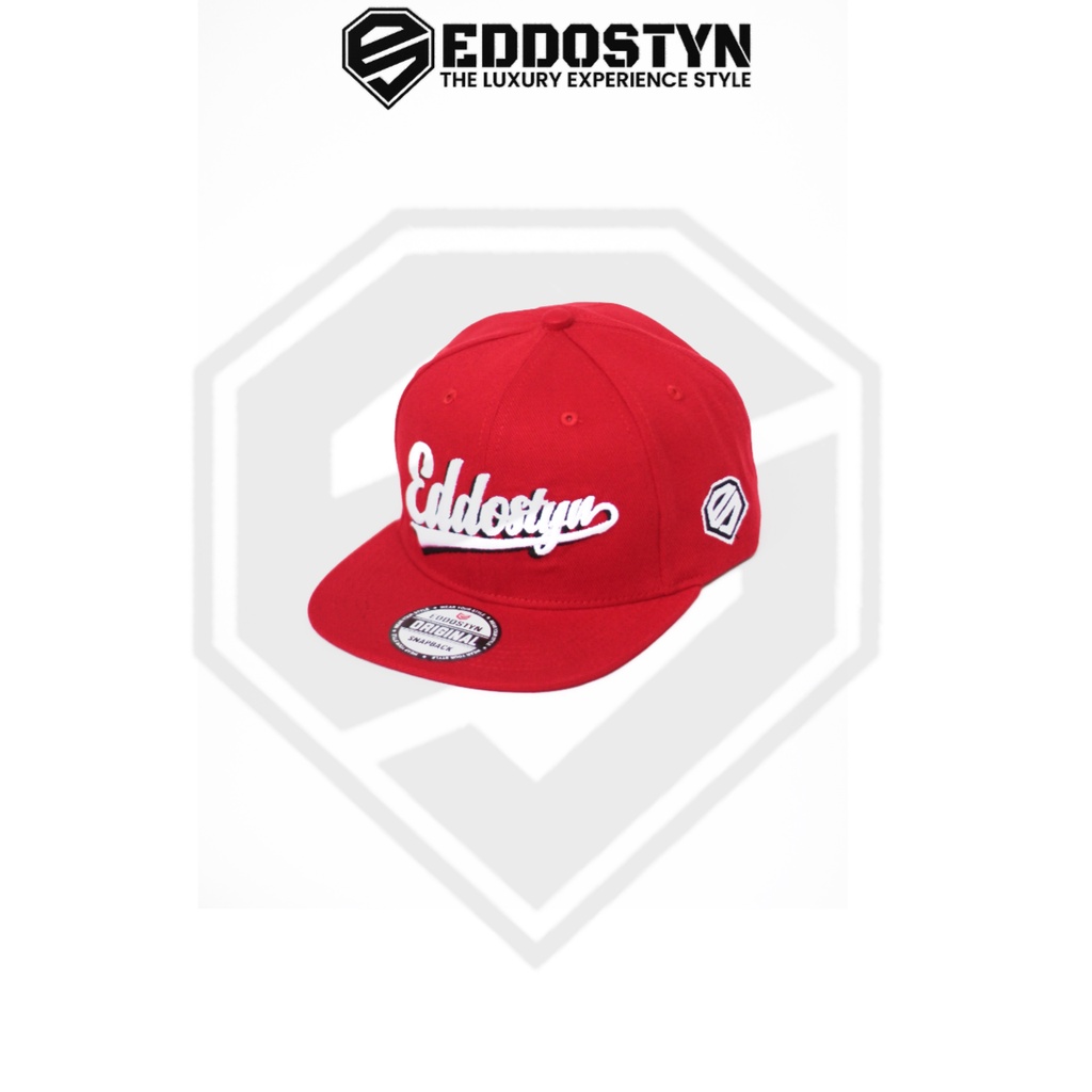 Topi Snapback Hip Hop Original Premium Distro EDSTN Outdor Unisex/Topi Pria/Topi/Fashion Pria Full Merah