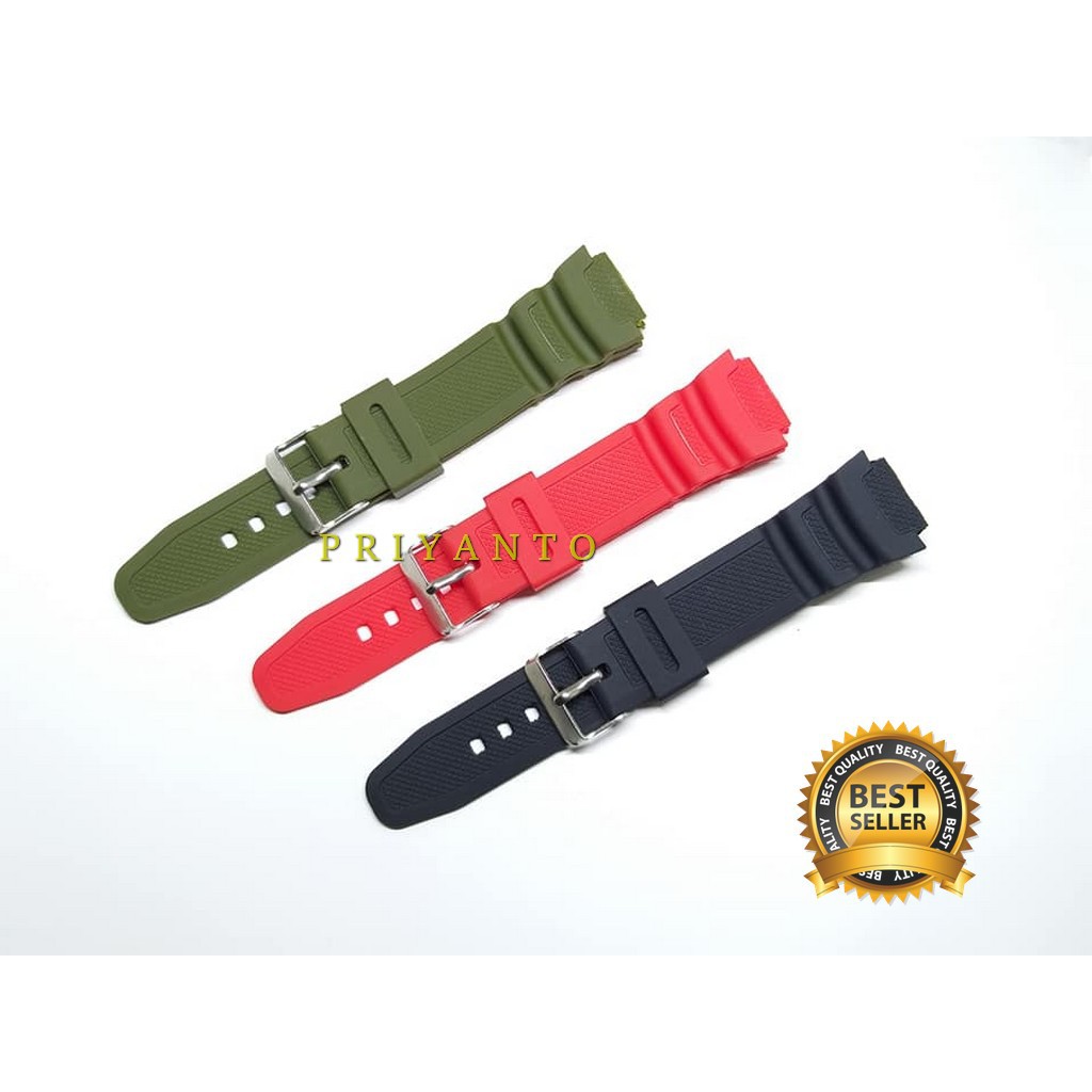 Tali strap jam tangan  watch casio ae 1000 ae 1100 w-s200 w-s210 sgw-300h sgw-400 sgw-450 sgw-500 Bonus Pen