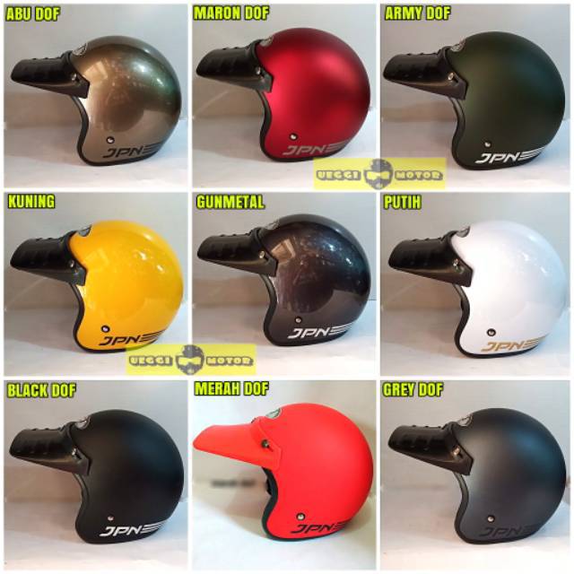 Jual Helm Jpn Arc pet panjang / helm retro topi panjang bebek  Indonesia|Shopee Indonesia