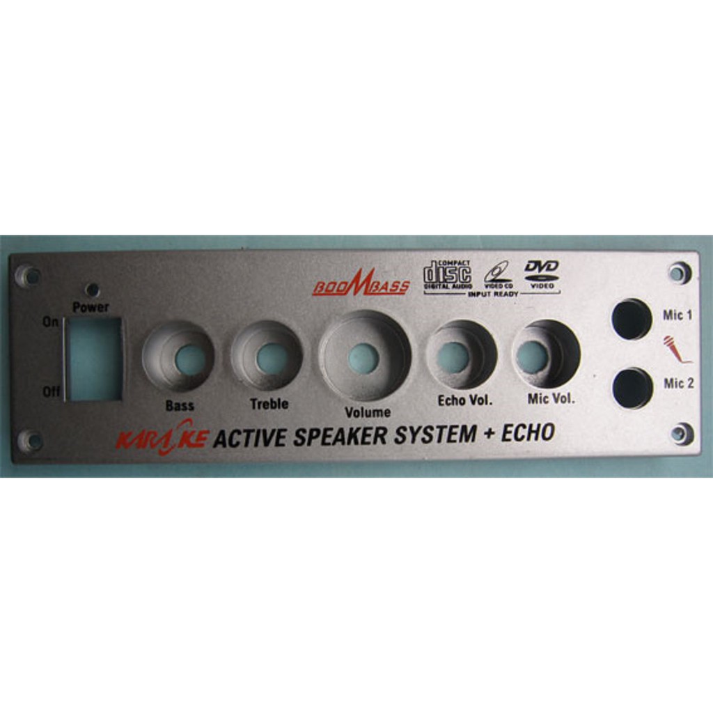 Panel Speaker Aktif 5 potensio plastik volume mic bass treeble sub vol