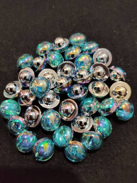 KANCING KRISTAL PELANGI 12MM 12 PCS