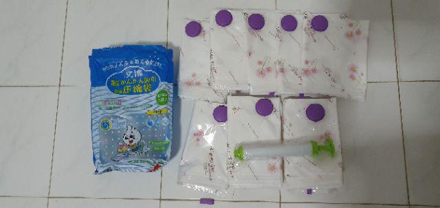 Wenbo Vacuum Bag Isi 8 + Free Pompa Manual