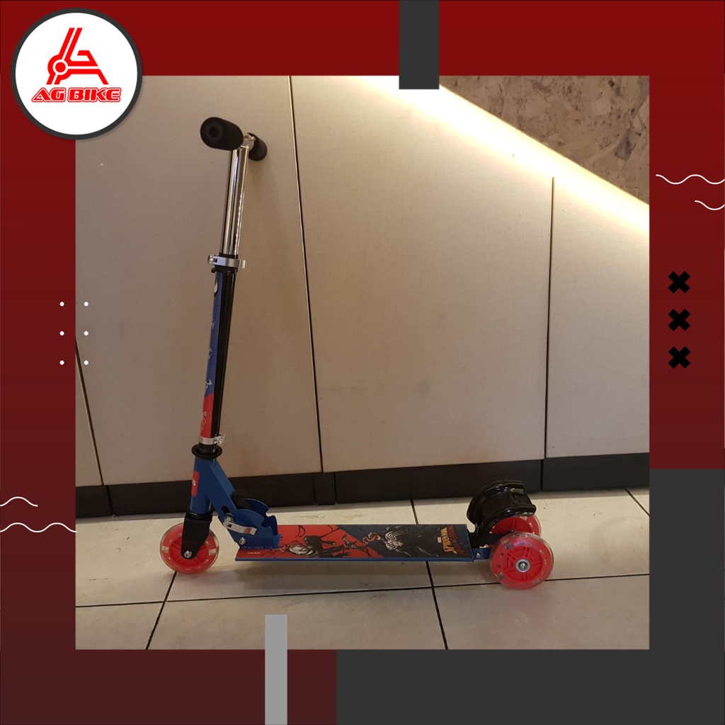 RMB Scooter / Skuter Roda Tiga 3KS New Edition - Spiderman