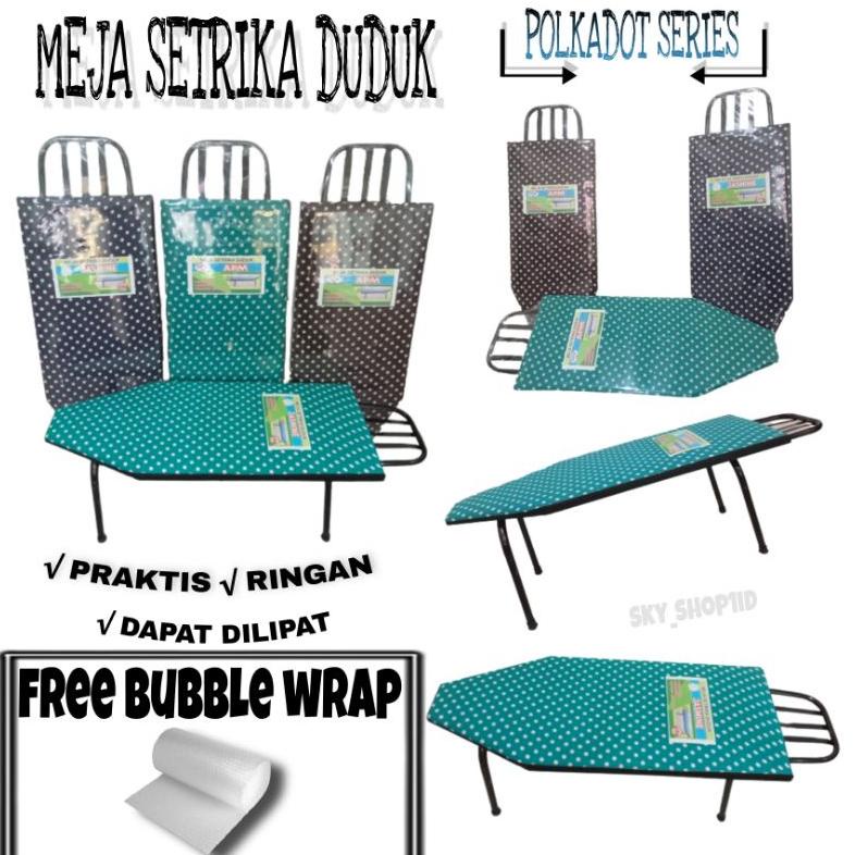 ALAS SETRIKA DUDUK / MEJA SETRIKA LIPAT POLKADOT / MEJA SETRIKA TERLARISS...,,,,,