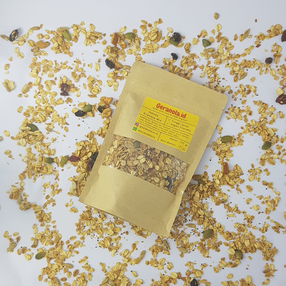 

Geranola.id - Honey Granola / 500 gram / SEREAL Diet SARAPAN SEHAT / PRAKTIS / 100% HALAL