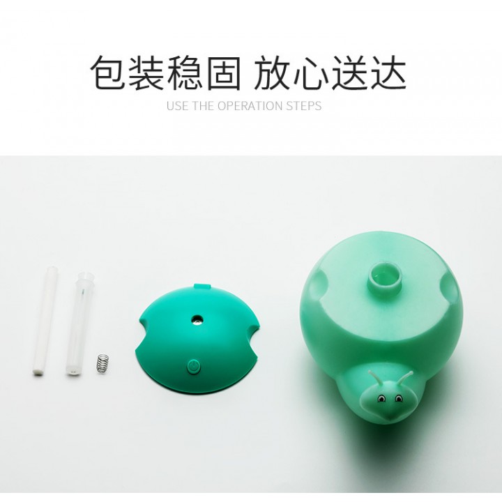 Lovely Snail Shape Essential Oil Diffuser Cool Mist Color LED - Kapasitas 550ml