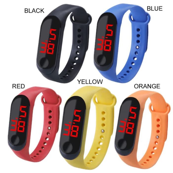 Jam Tangan LED miband Analog Digital Termurah