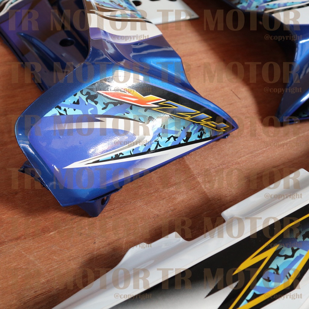 Cover Body Fizr F1zr Biru Putih 2005 Full Set Halus Cover Bodi Yamaha Fiz r