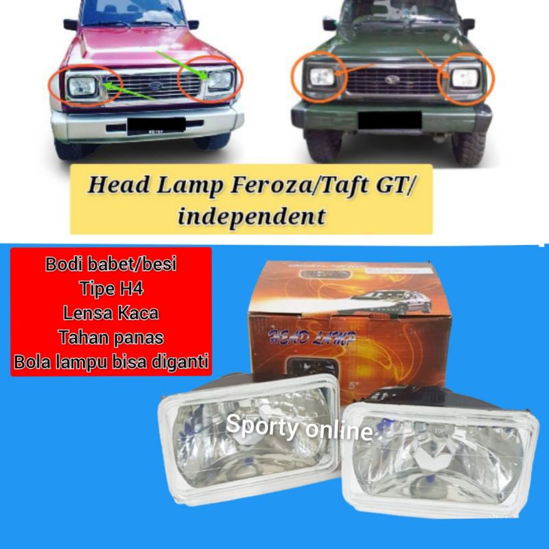 Head Lamp Feroza taft gt cristal