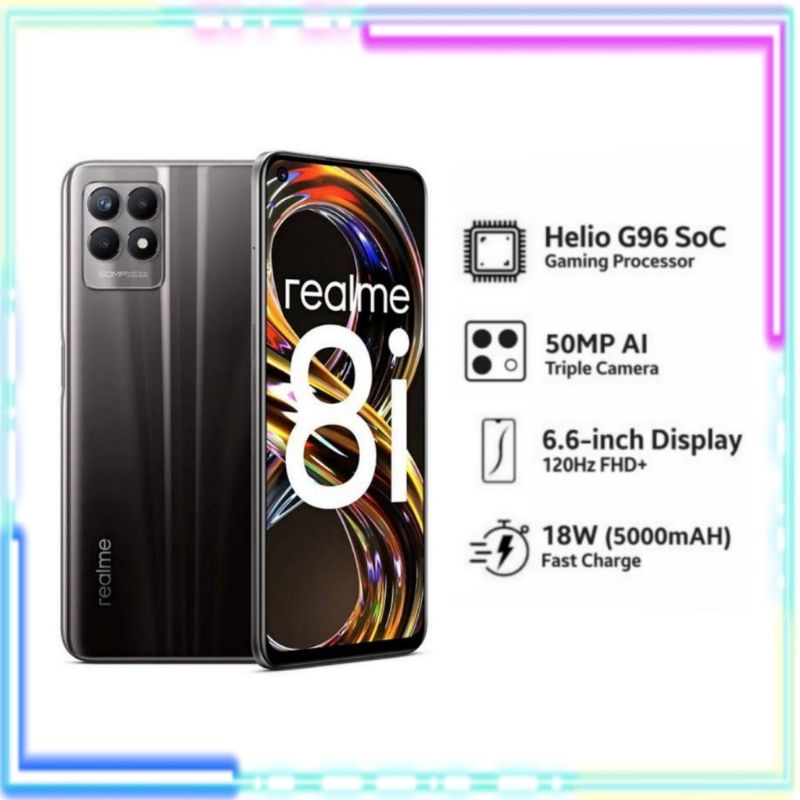 REALME 8 NFC 8/128 & REALME 8i 6/128 NEW GARANSI RESMI REALME-3