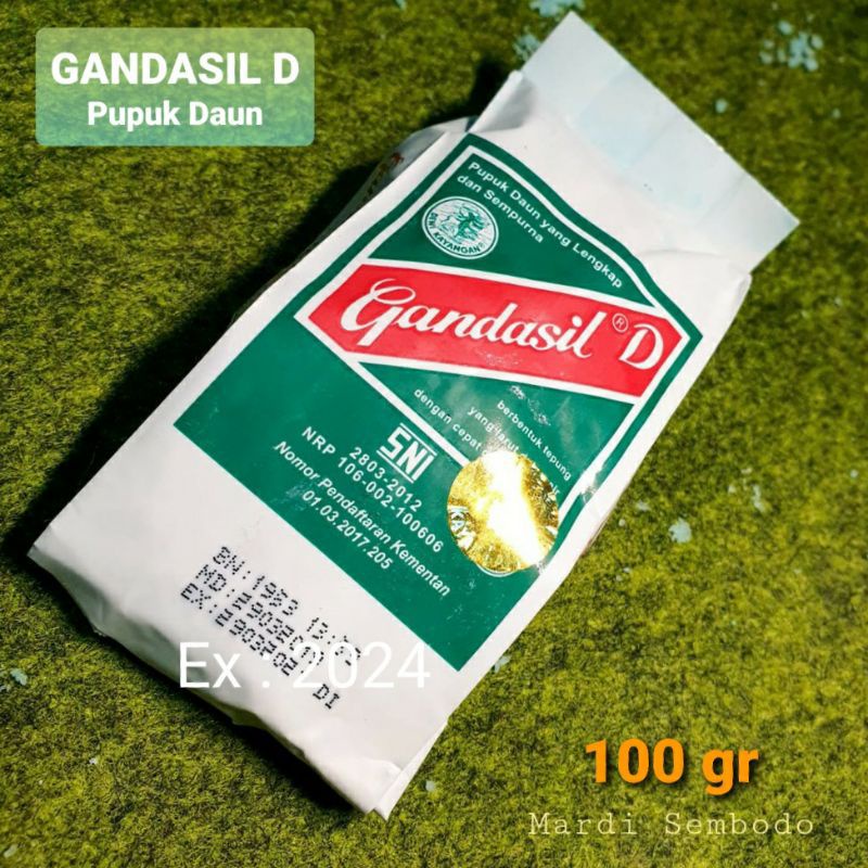 Pupuk Daun GANDASIL D SNI kemasan 100 gram