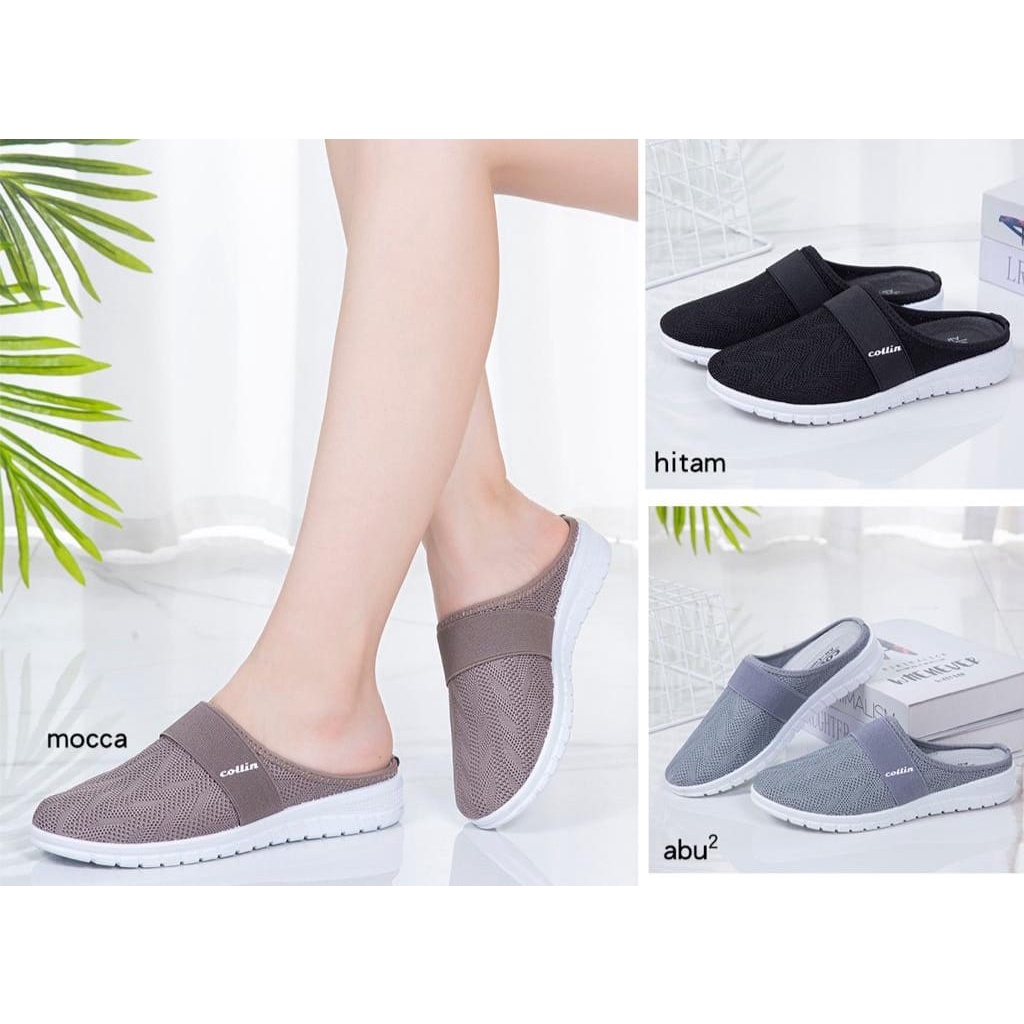 Sepatu Bustong Wanita Merk Collin Original Brand TX65 37/41 - Sepatu untuk wanita - Sepatu flat Rajut  import