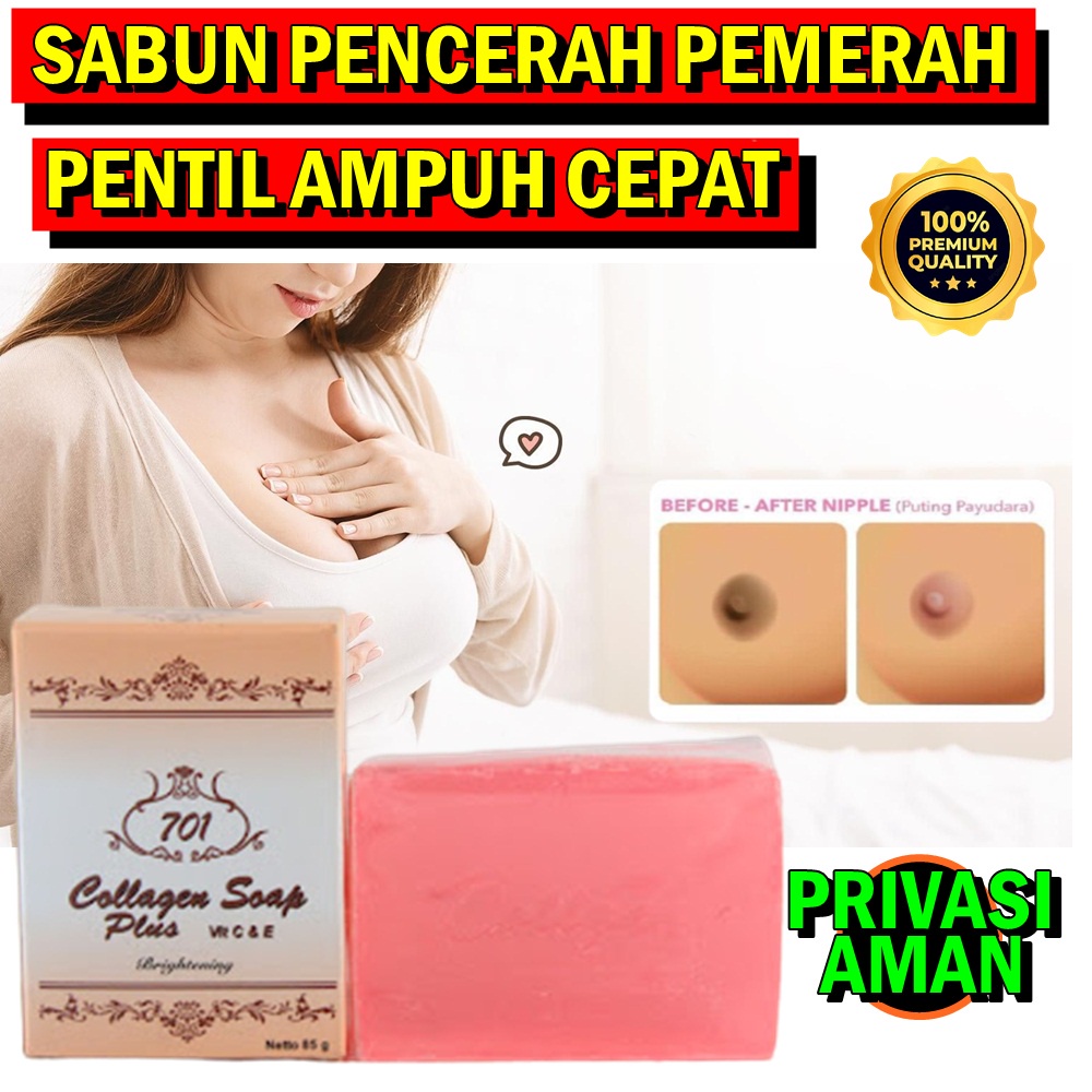 sabun collagen pemerah puting payudara hitam wanita pencerah puting alami ampuh original bpom