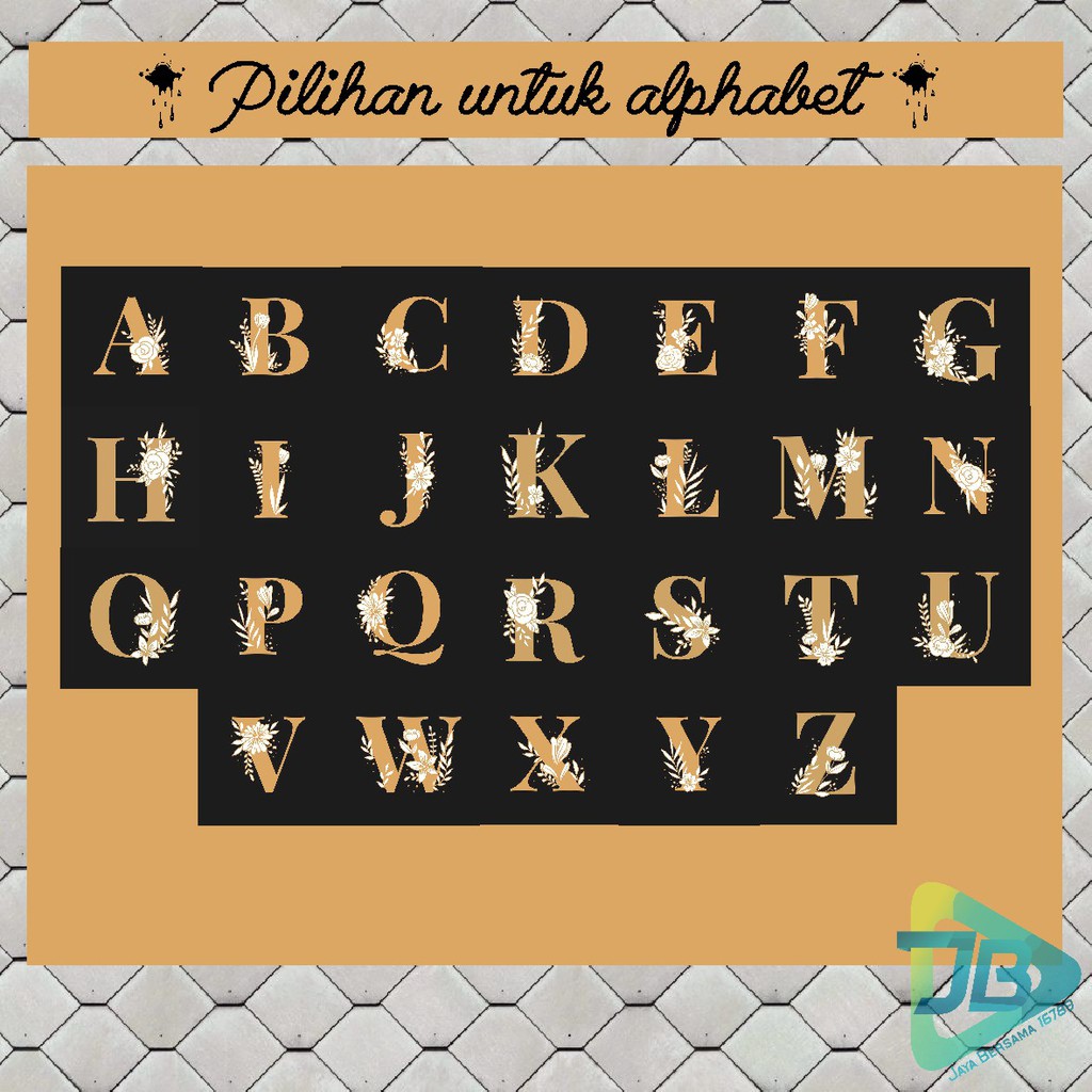 Hardcase 2D glossy ALPHABET samsung A21 A21S A40 A50 A30S A50S A51 M40S A60 A70 A70S A81 M10 JB2123