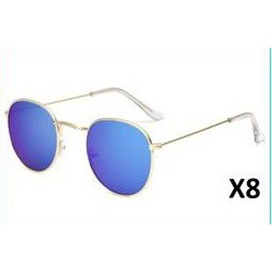HC Kaca Mata Terbaru / Kacamata Matahari / Kaca mata Pria Wanita 5252 # BISA COD-HC1595 GOLD BIRU