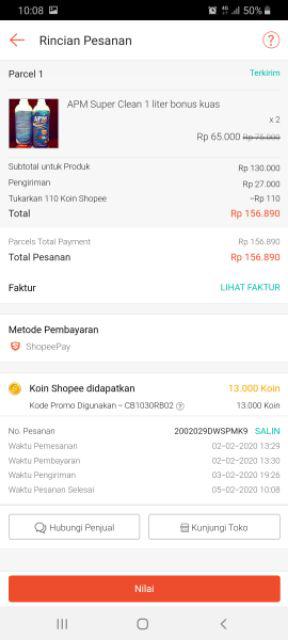 Apm Super Clean 1 Liter Bonus Kuas