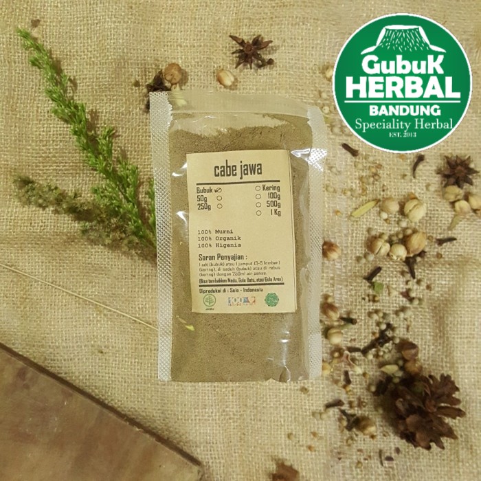 

CABE JAWA BUBUK 500 GRAM - Piper retrofractum Vahl - MURNI TANPA GULA - BUBUK HALUS