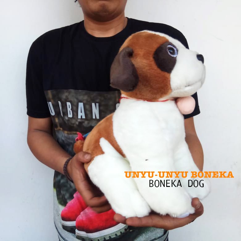 Boneka dog anjing benard 35cm animal kado souvenir