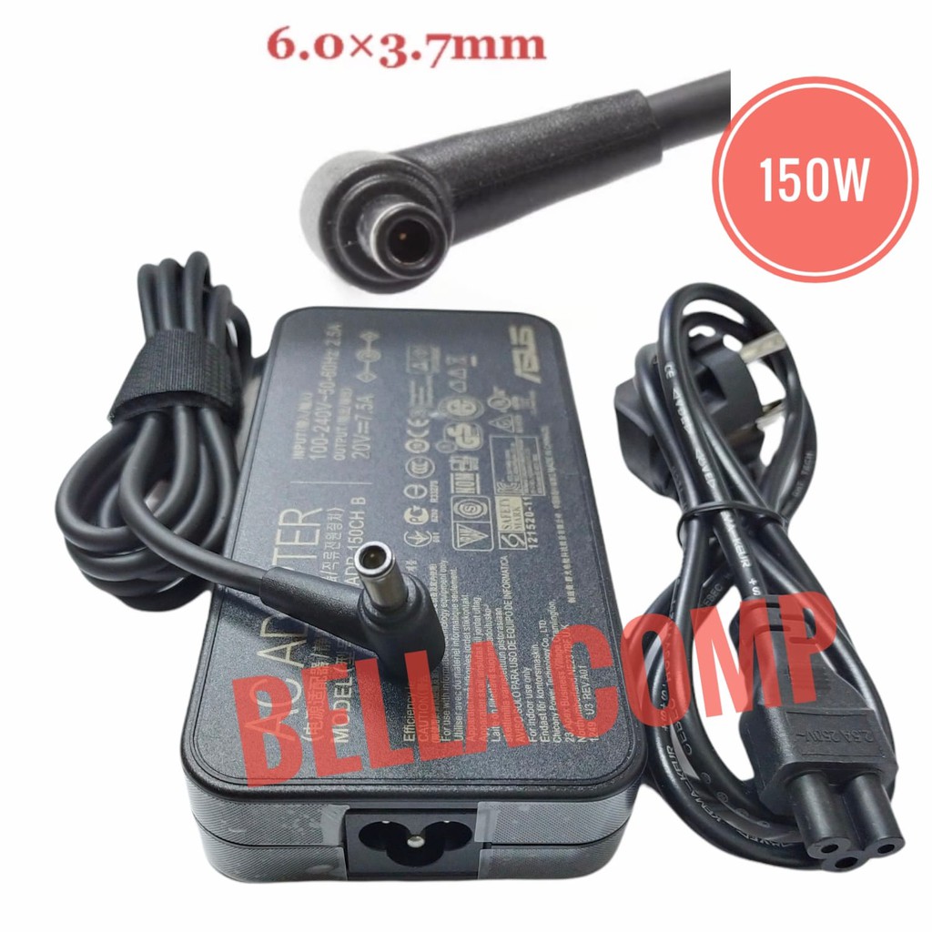 CHARGER CASAN LAPTOP ASUS ROG G531GT-BI7N6 ADP-150CH B ADP-150CH BB A18-150P1A 0A001-00081500 20V 7.5A 150W 6.0X3.7mm