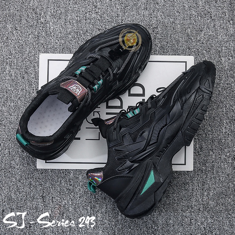 [NOOS] Sepatu Sneakers Pria Karakter Transformer Keren Kualitas Import Premium -293 HITAM