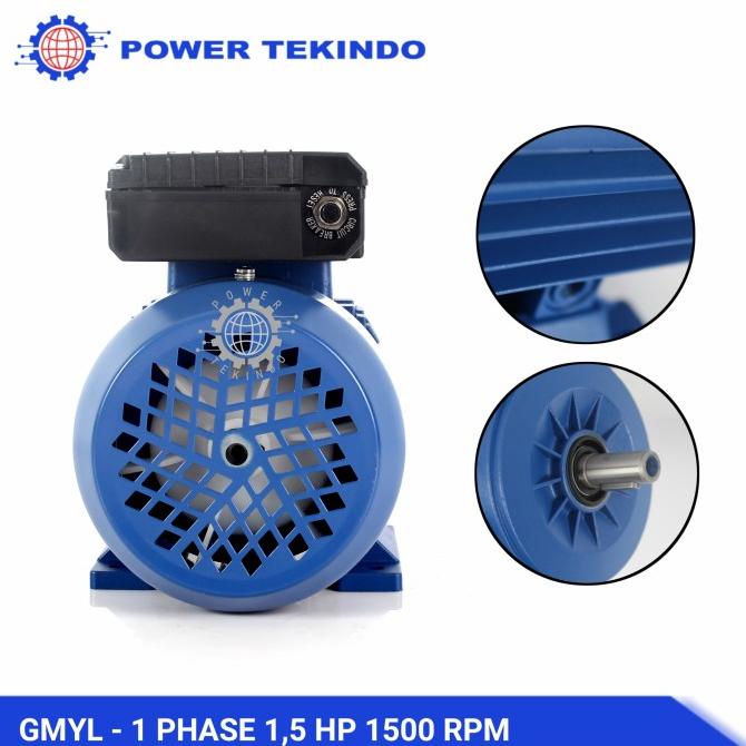 Famoze Pro Dinamo 1 Phase 1,5 Hp 1500 Rpm Elektrik Motor Gmyl 1,5 Pk