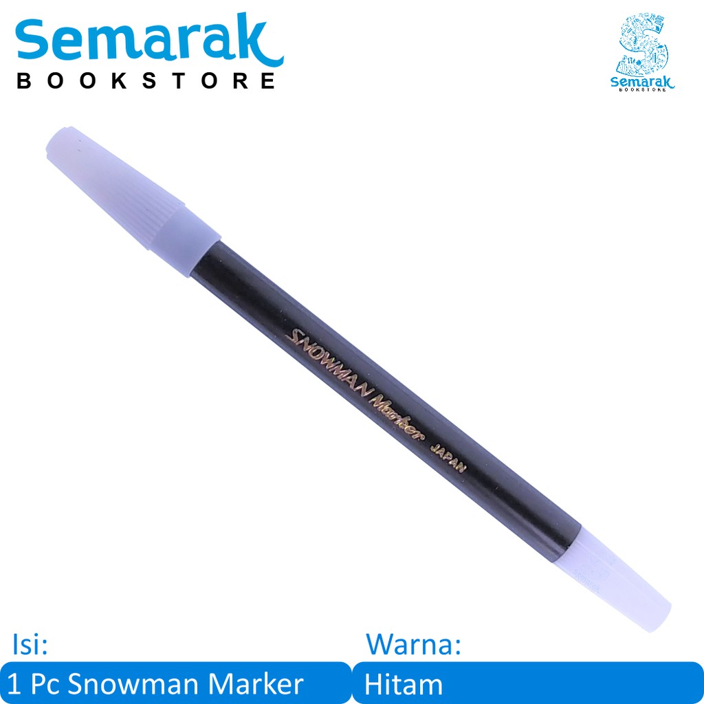 

Spidol Warna Kecil Snowman Marker PW-1A - Hitam