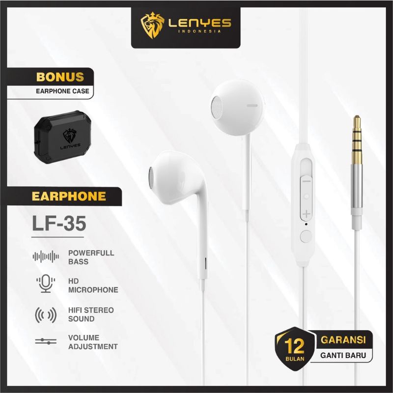 LENYES LF35 Earphone in Ear Hifi Stereo Free Tempat Headshet