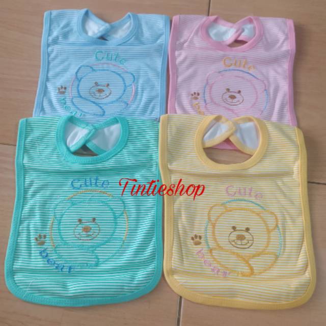 Celemek Bayi kancing Nicko Nicky isi 2 pcs