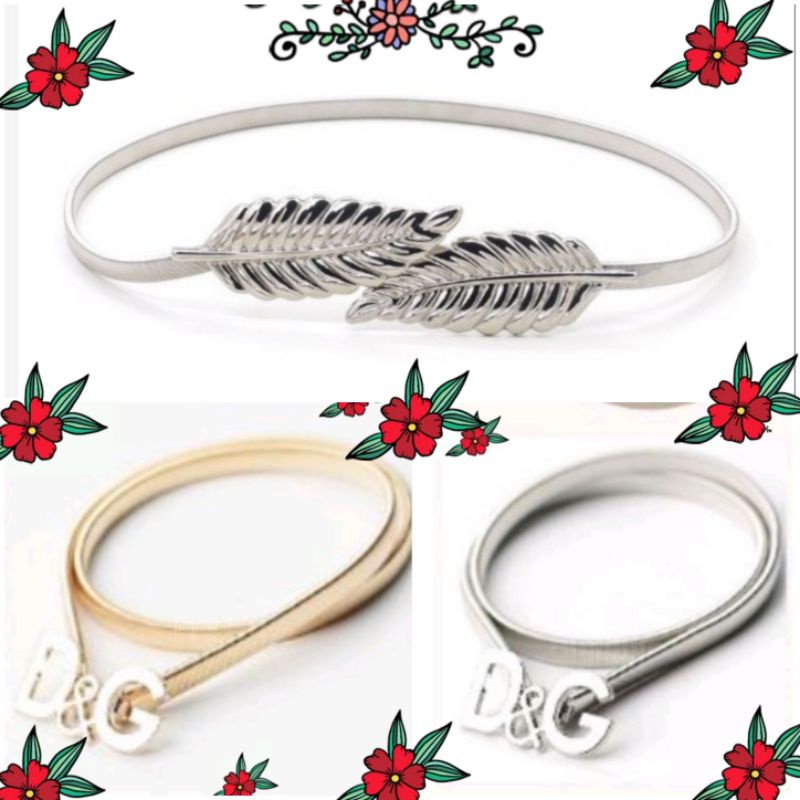 Belt besi / ikat pinggang sabuk elastis besi wanita terkini