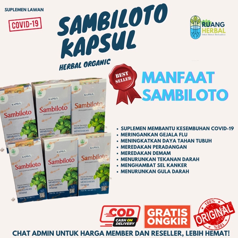 

Sambiloto tazakka original kapsul 60 pcs Original BPOM