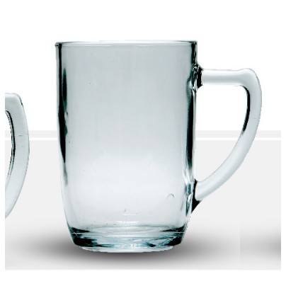 Gelas Beling Kaca Minum Mug Bening Teh Kopi Gagang Besar