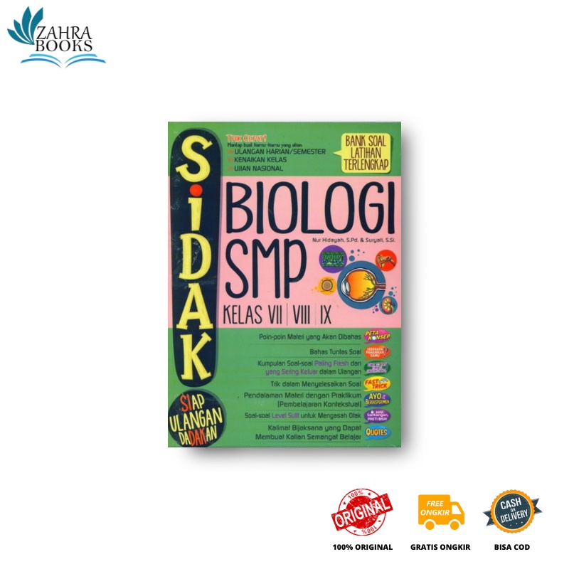 #BK - SIDAK SIAP ULANGAN DADAKAN FISIKA/BIOLOGI SMP KELAS VII, VIII, IX-BIOLOGI