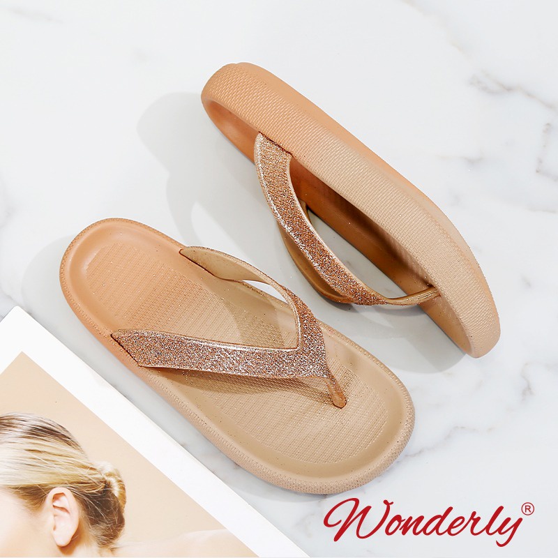 Sandal Wanita Wonderly | Sandal Jepit Hak L1921-10