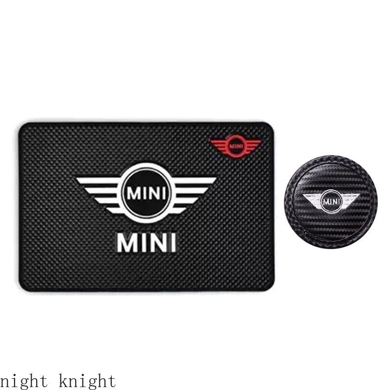 Interior mobil Coaster Cangkir Air Dudukan Telepon Non-slip Mat Dashboard Mobil Tikar Lengket Mini logo Cooper Countryman Clubman Mini Cooper S One d F54 F56 F60 R56 R60