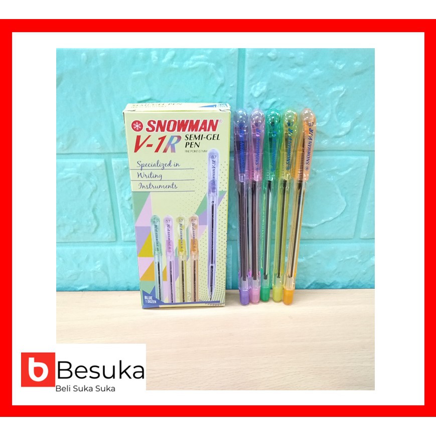 

BALLPOINT SNOWMAN V-1R (BLACK & BLUE)