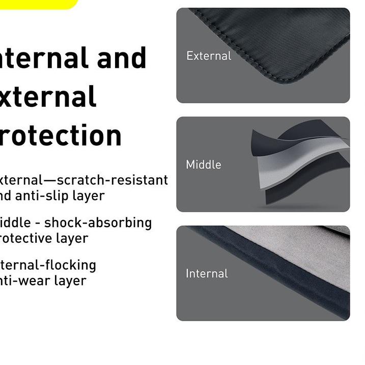 Telah Hadir.. Baseus Basic Series Tas Laptop 13 inch BLACK Baseus Tas Laptop Baseus Case Laptop Base