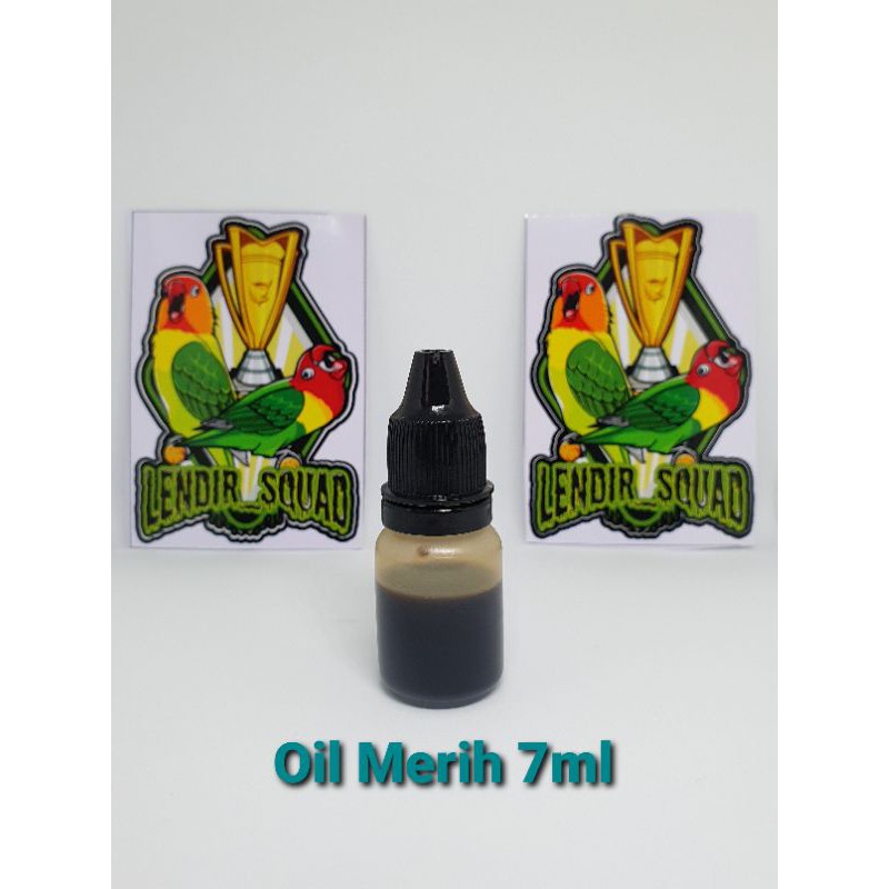 Vitamin Penggacor Lovebird Lendir Squad, Kualitas 100% Oil Merih 7ml/Konslet Bongkar Karakter