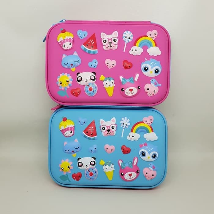 

MNB164 Tempat pensil dan alat tulis Smiggle EVA Hardcase Ice 3D