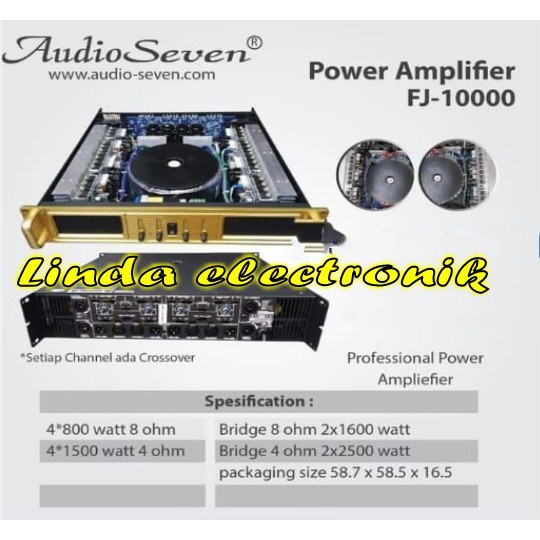 power amplifier Audio seven FJ 10000 FJ10000 original