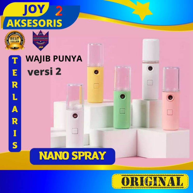 TERLARIS) Nano Spray Viral Generasi 2  penyemprot pelembab wajah Nano sprai sepray separay spry spre