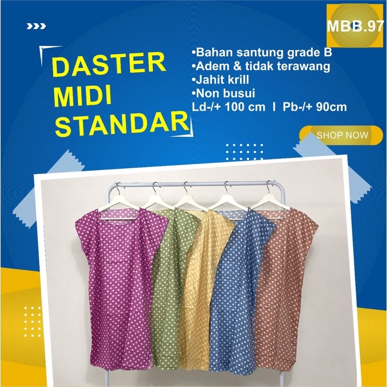 Daster Midi Standar Polka Pricila