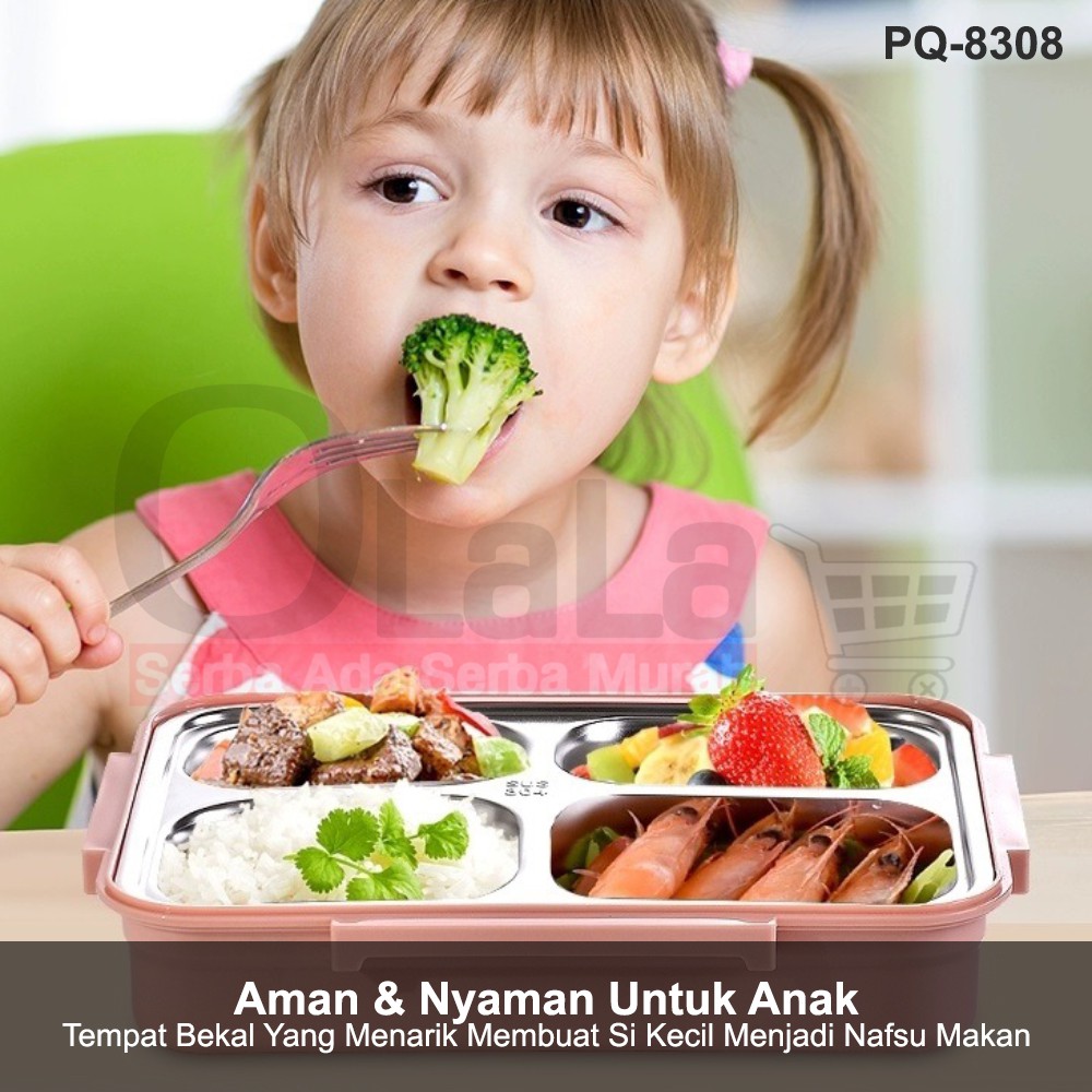 Kotak makan Stainless tempat makan PQ-8308