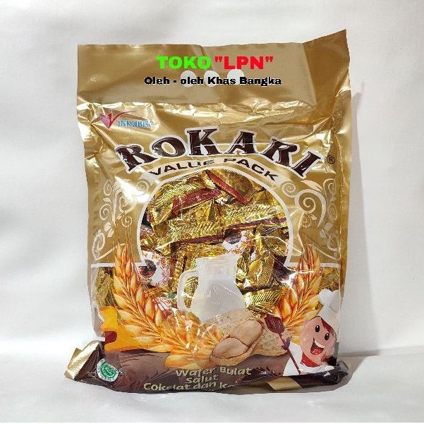 

Rokari Wafer Bulat Coklat Kacang