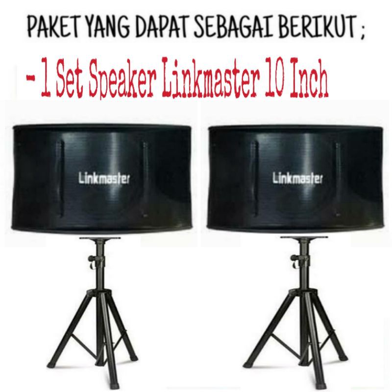 Paket Karaoke Set Linkmaster 10 In - Subwoofer 12 In Karaoke Smart Tv