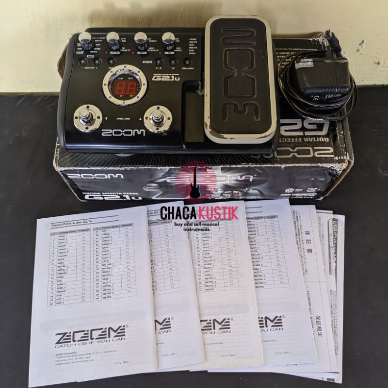 efek gitar zoom g2.1u