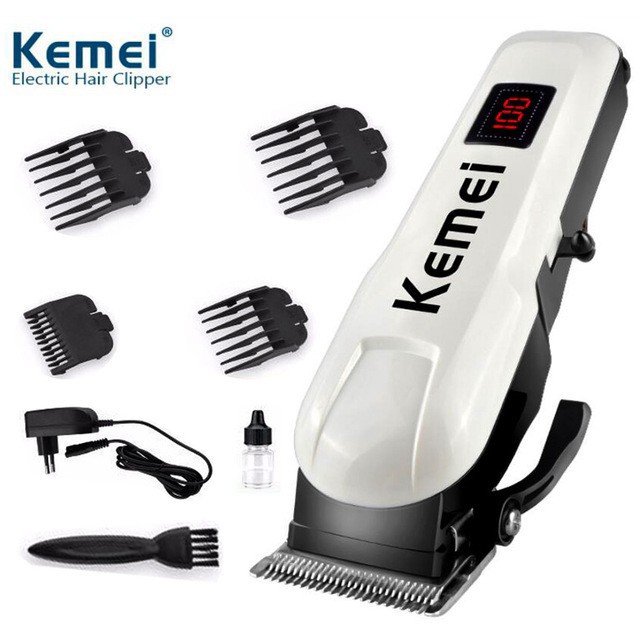 NEW Alat Cukur Rambut Rechargeable Digital Hair Clipper Kemei KM-809 A